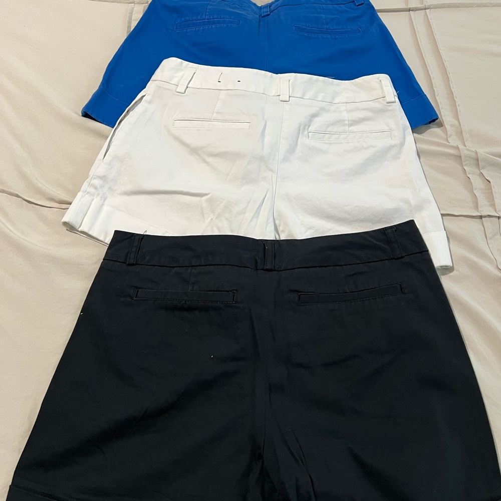 Express Women's Shorts - Black, White, Blue - Picture 2 of 5